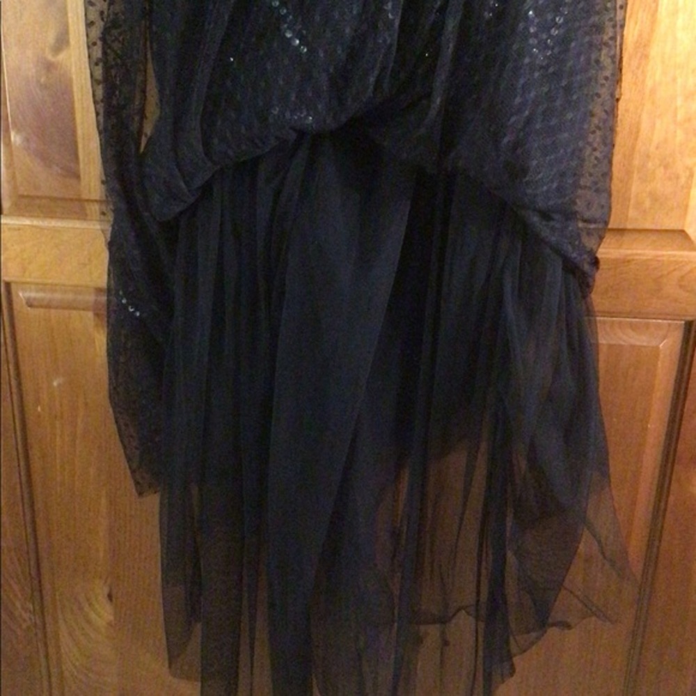 BEBE STRAPLESS BLACK/SILVER DRESS - Picture 11 of 16